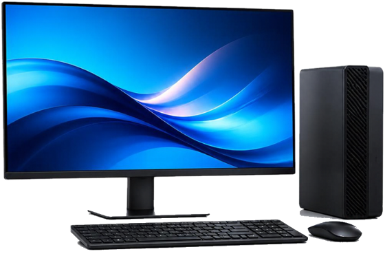 Computadora de escritorio moderna